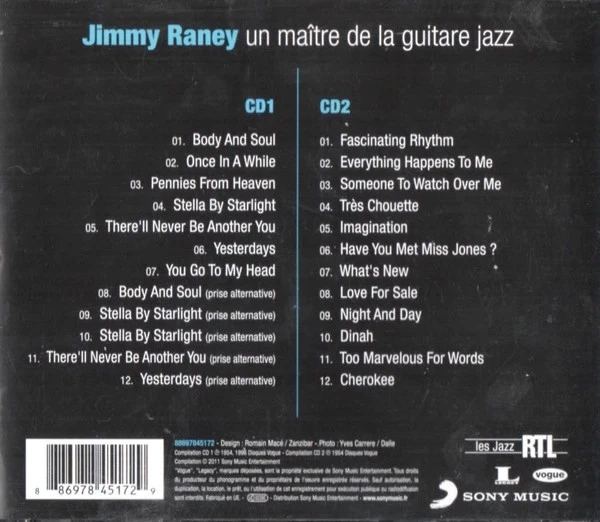 2xCD Jimmy Raney "Un Maitre De La Guitare Jazz"